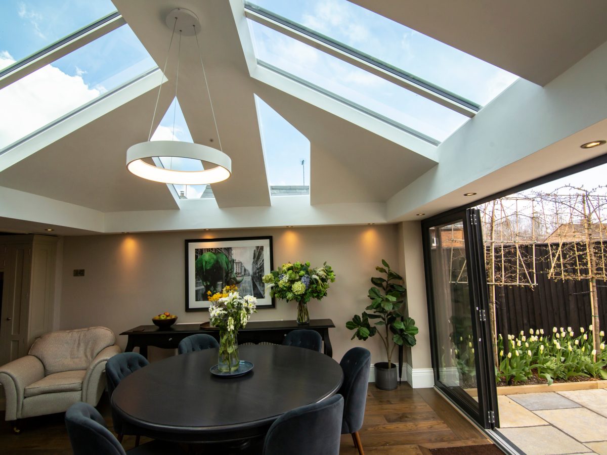 interior view of a modern conservatory