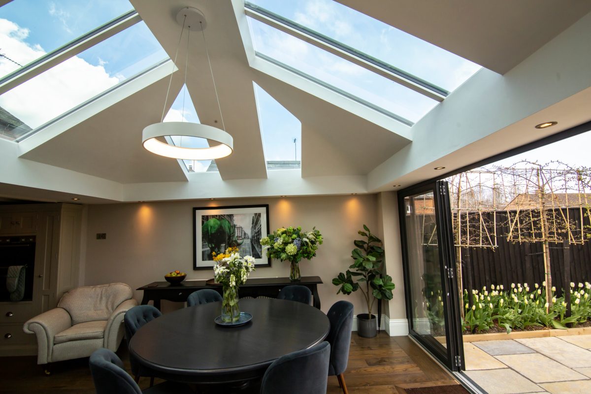 interior view of a modern conservatory